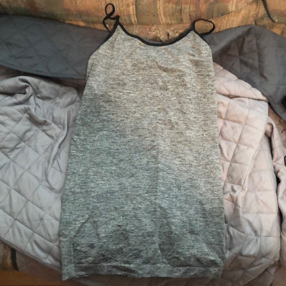 Black and Gray Cami Long